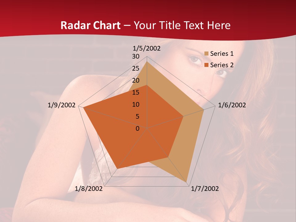 Young Boudoir Blonde PowerPoint Template