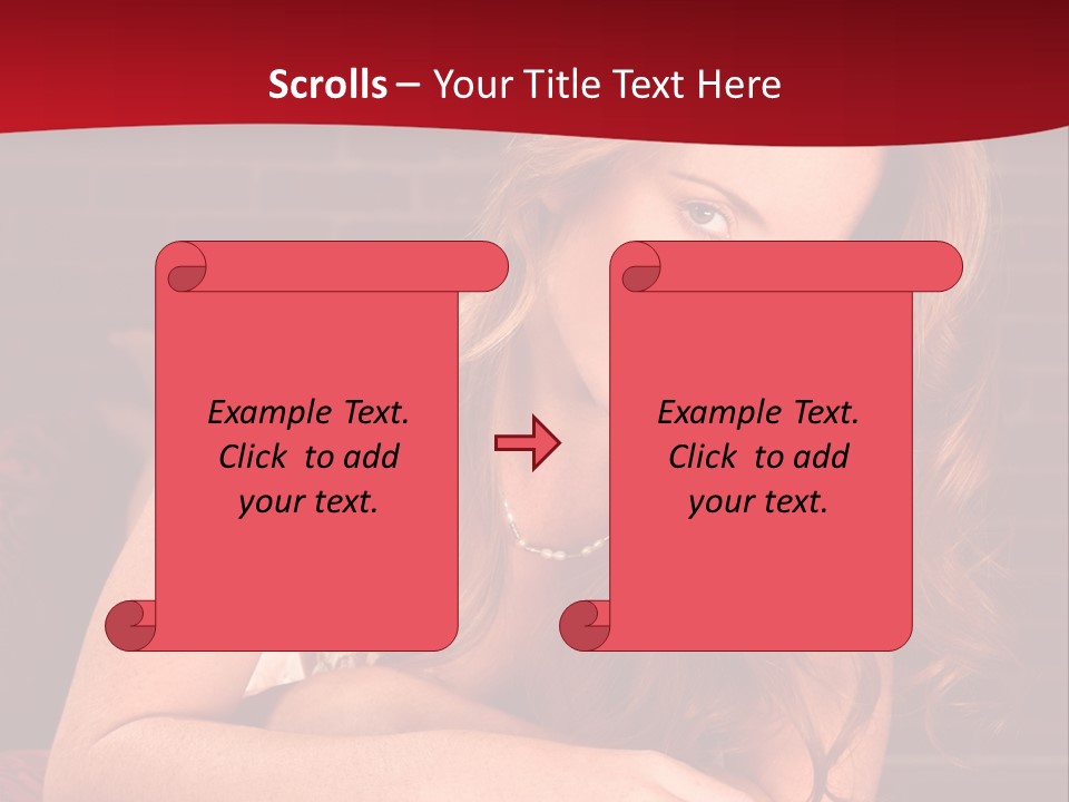 Young Boudoir Blonde PowerPoint Template