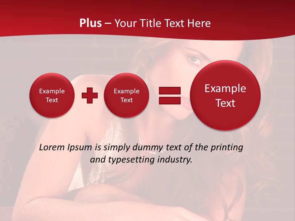 Young Boudoir Blonde PowerPoint Template