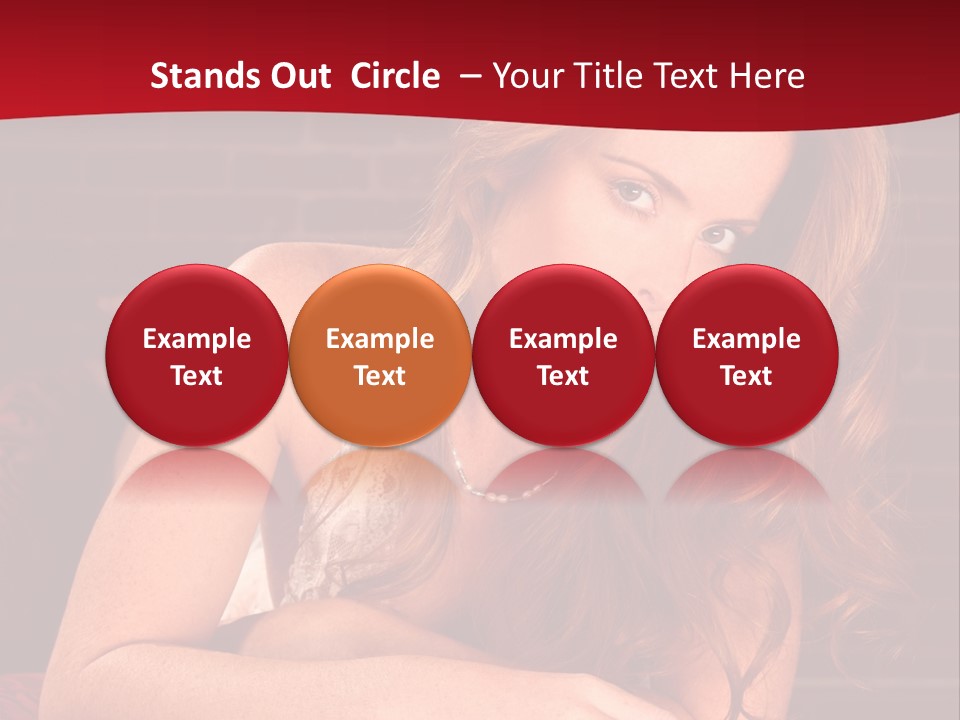 Young Boudoir Blonde PowerPoint Template