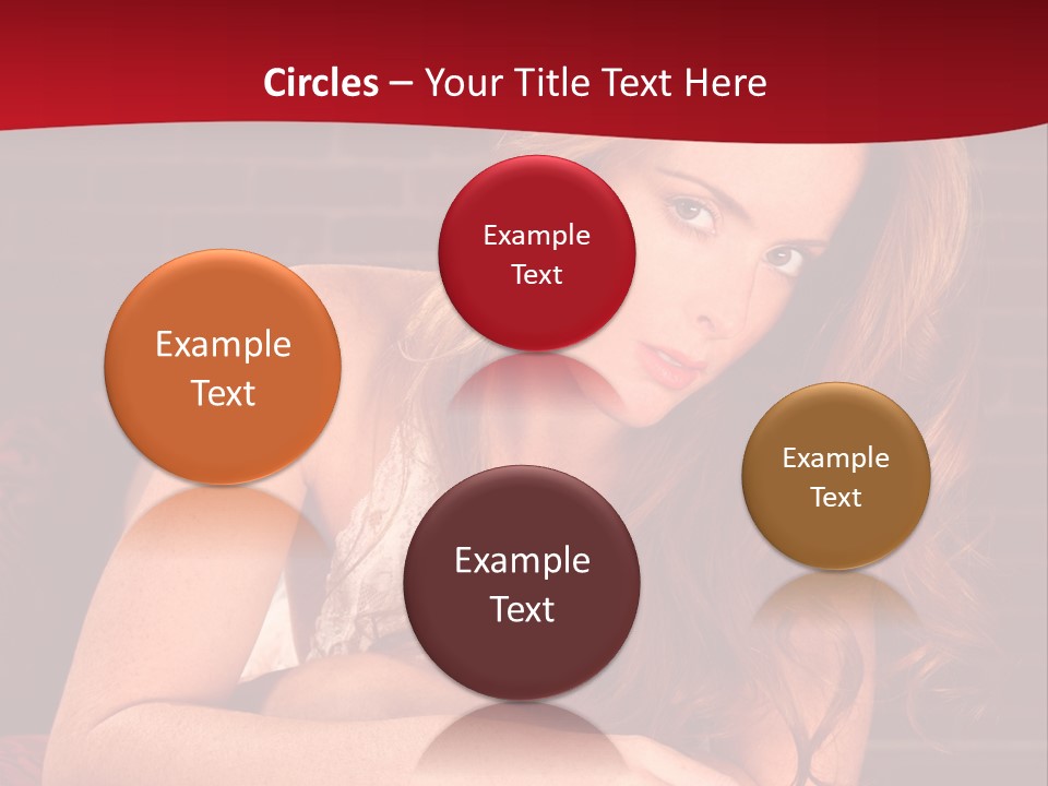 Young Boudoir Blonde PowerPoint Template