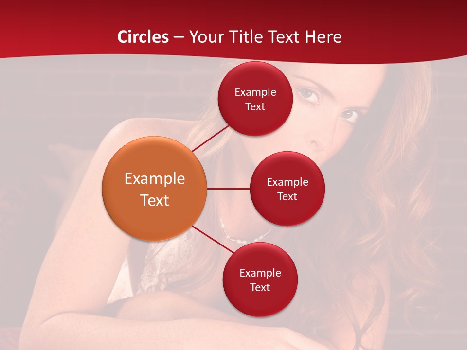 Young Boudoir Blonde PowerPoint Template