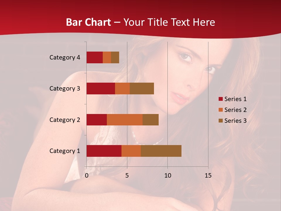 Young Boudoir Blonde PowerPoint Template