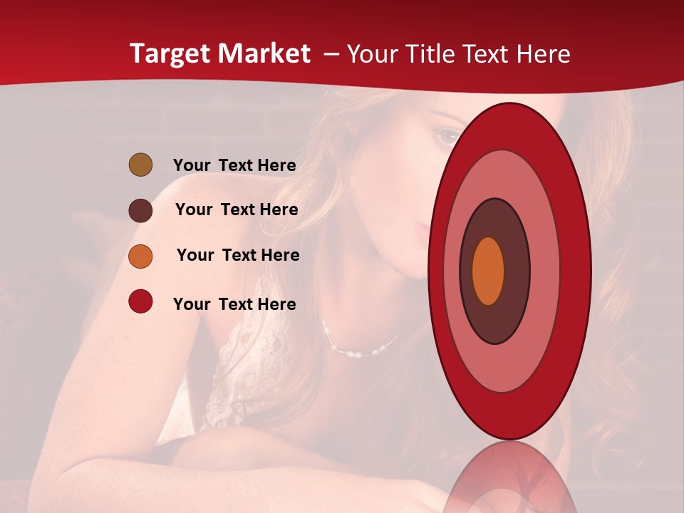 Young Boudoir Blonde PowerPoint Template