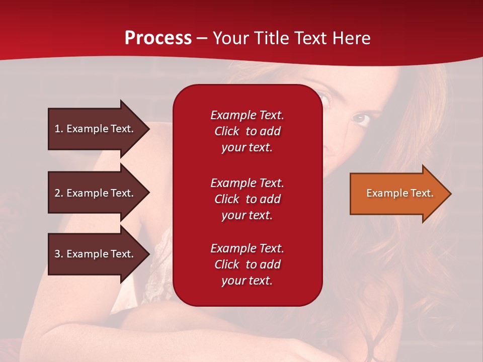 Young Boudoir Blonde PowerPoint Template