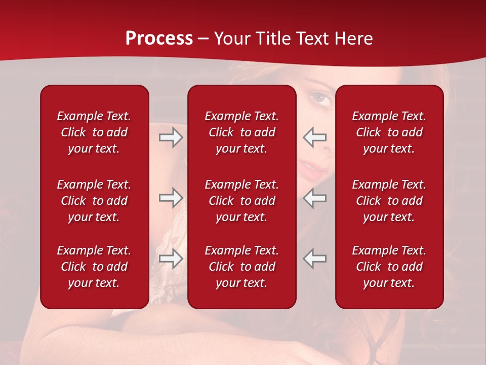 Young Boudoir Blonde PowerPoint Template