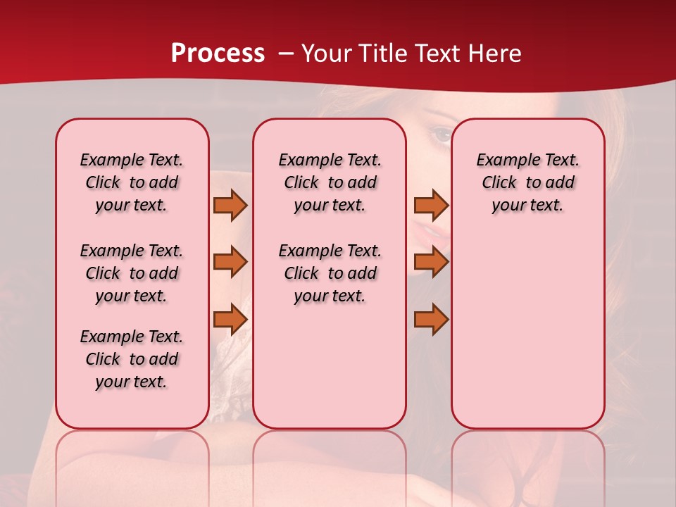 Young Boudoir Blonde PowerPoint Template