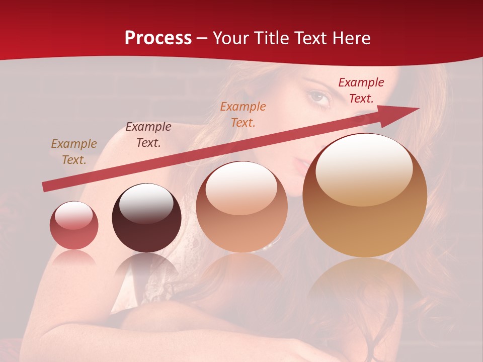 Young Boudoir Blonde PowerPoint Template