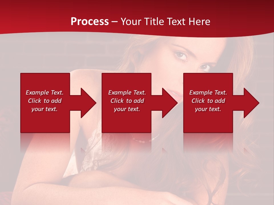 Young Boudoir Blonde PowerPoint Template