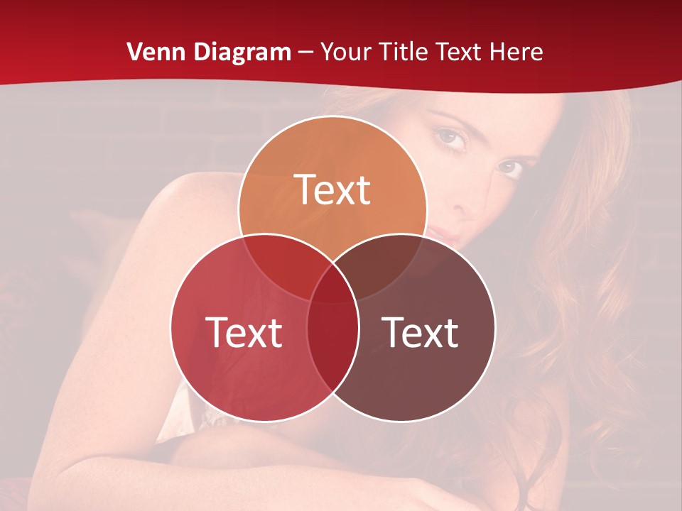 Young Boudoir Blonde PowerPoint Template