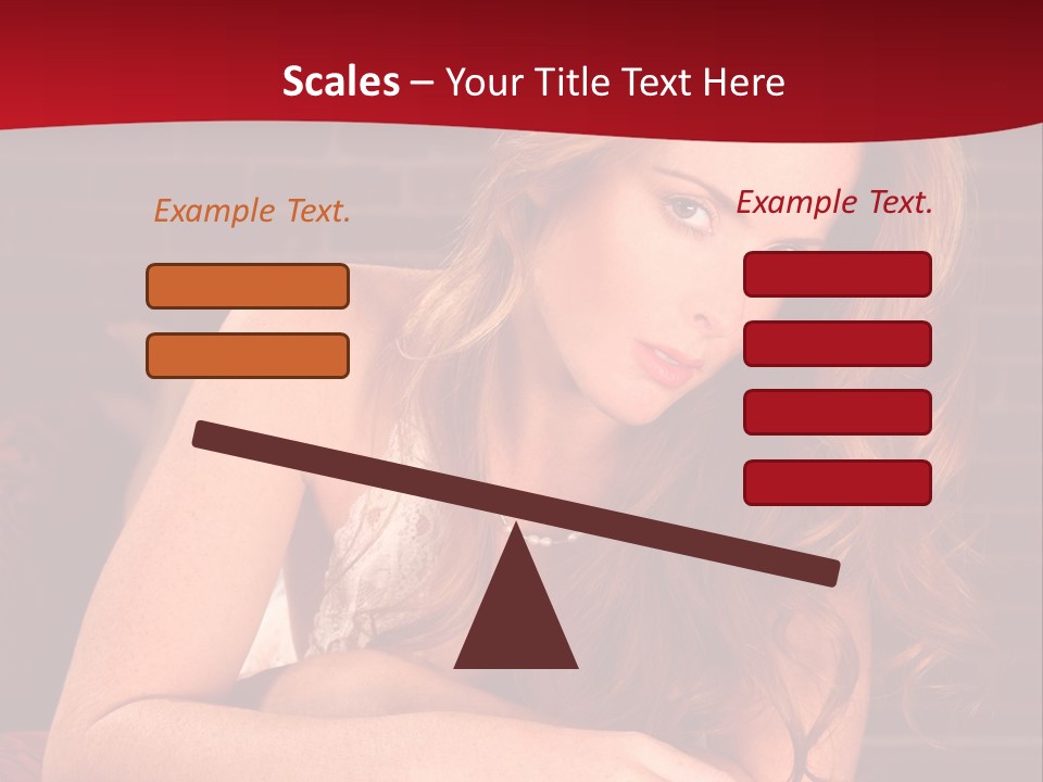 Young Boudoir Blonde PowerPoint Template