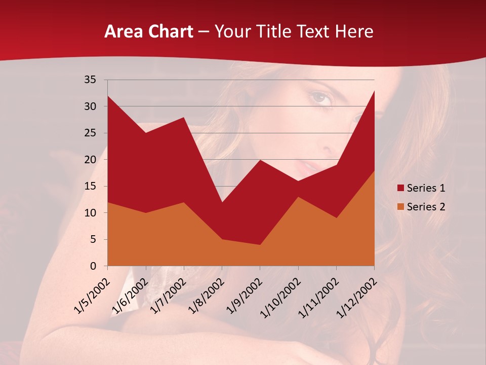 Young Boudoir Blonde PowerPoint Template