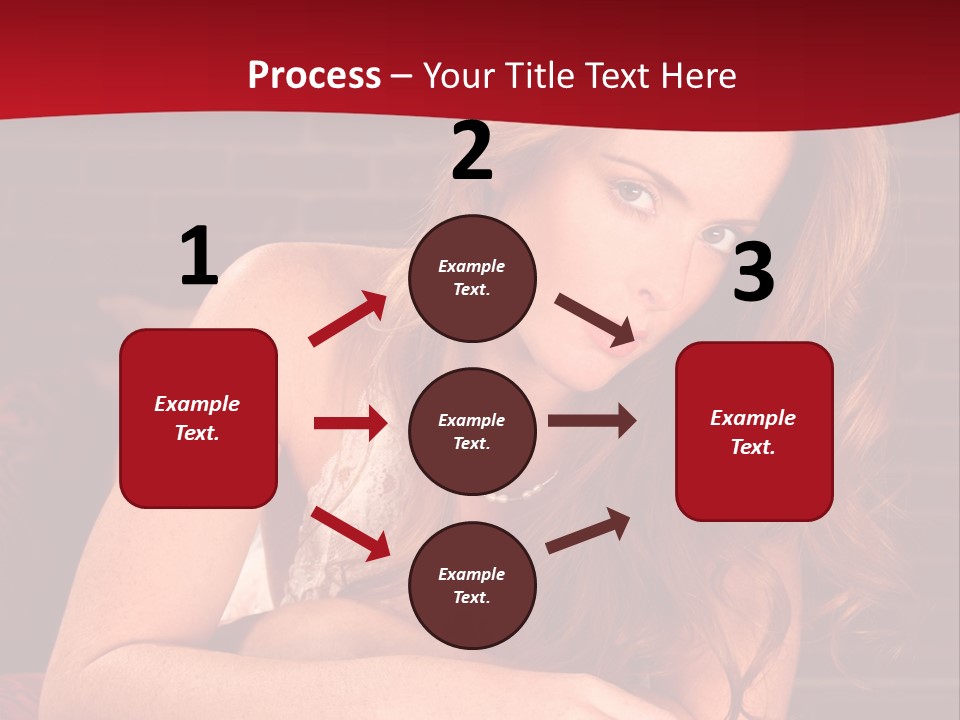 Young Boudoir Blonde PowerPoint Template