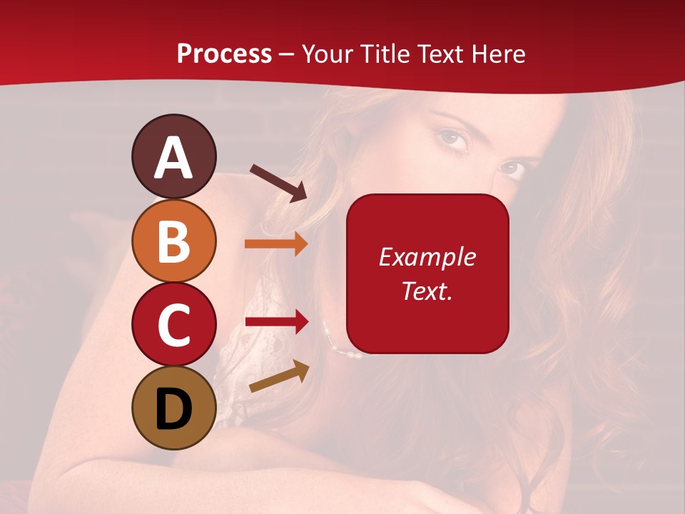 Young Boudoir Blonde PowerPoint Template