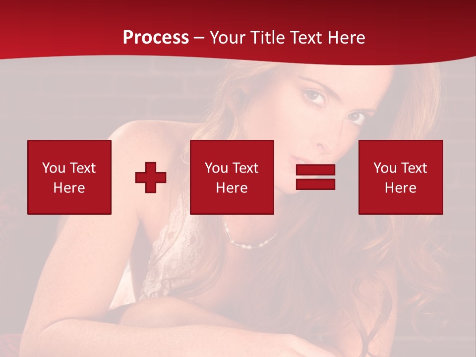 Young Boudoir Blonde PowerPoint Template