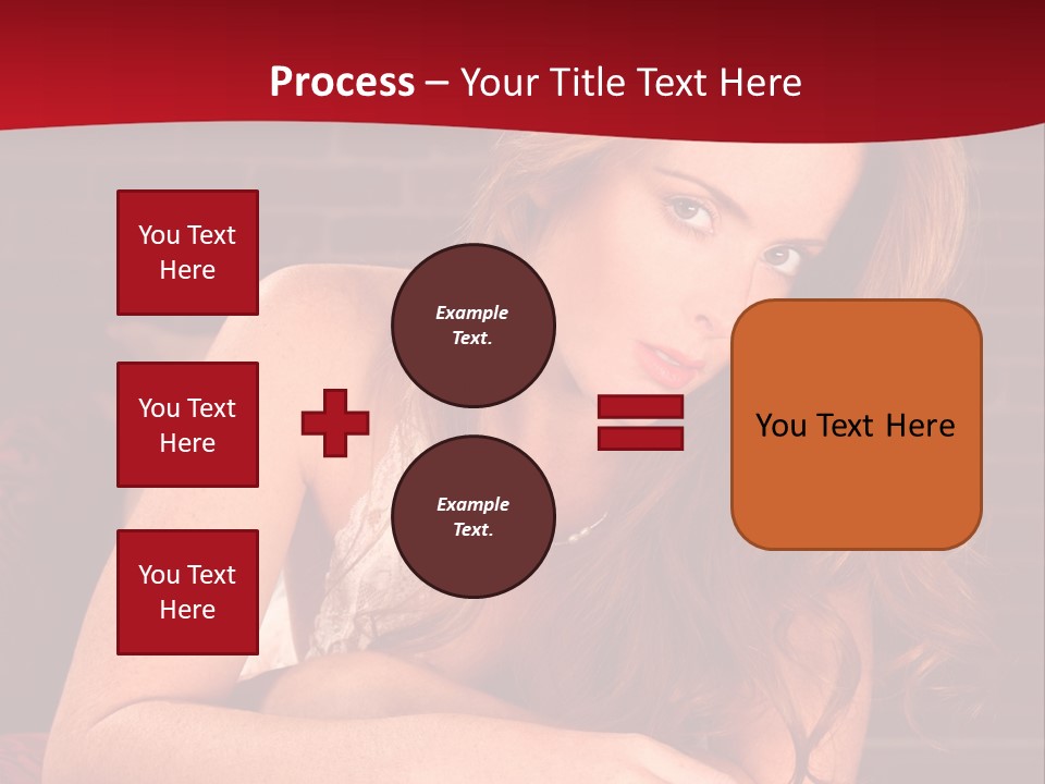 Young Boudoir Blonde PowerPoint Template