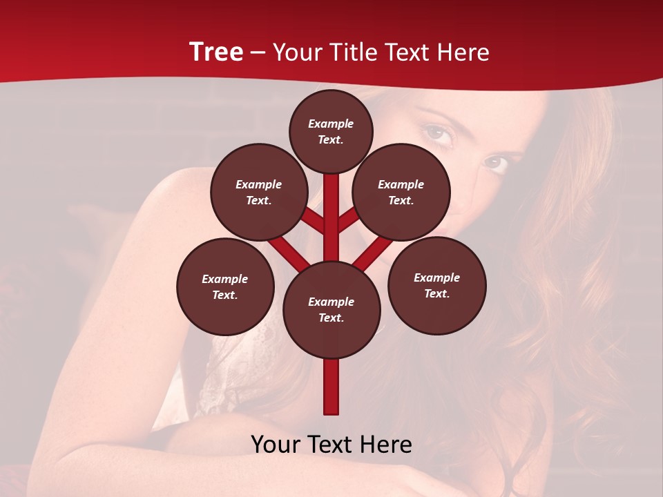 Young Boudoir Blonde PowerPoint Template