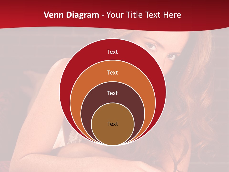 Young Boudoir Blonde PowerPoint Template