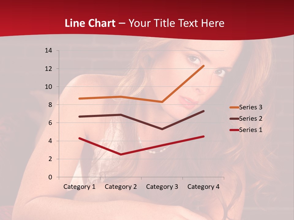 Young Boudoir Blonde PowerPoint Template