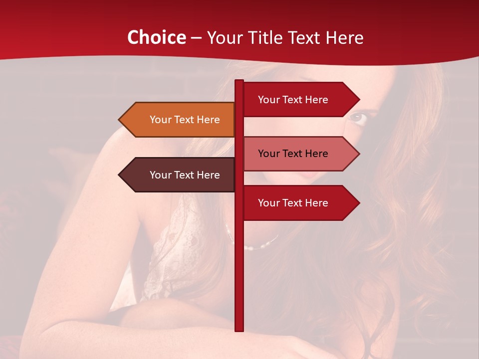 Young Boudoir Blonde PowerPoint Template