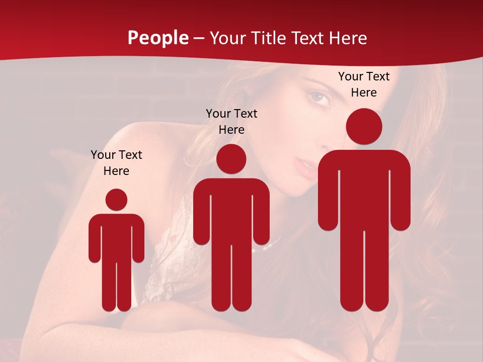 Young Boudoir Blonde PowerPoint Template