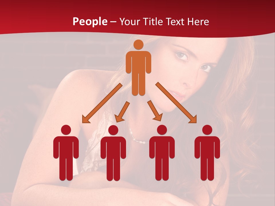 Young Boudoir Blonde PowerPoint Template