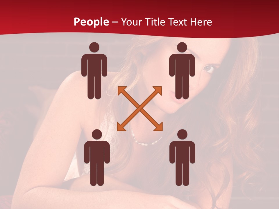 Young Boudoir Blonde PowerPoint Template