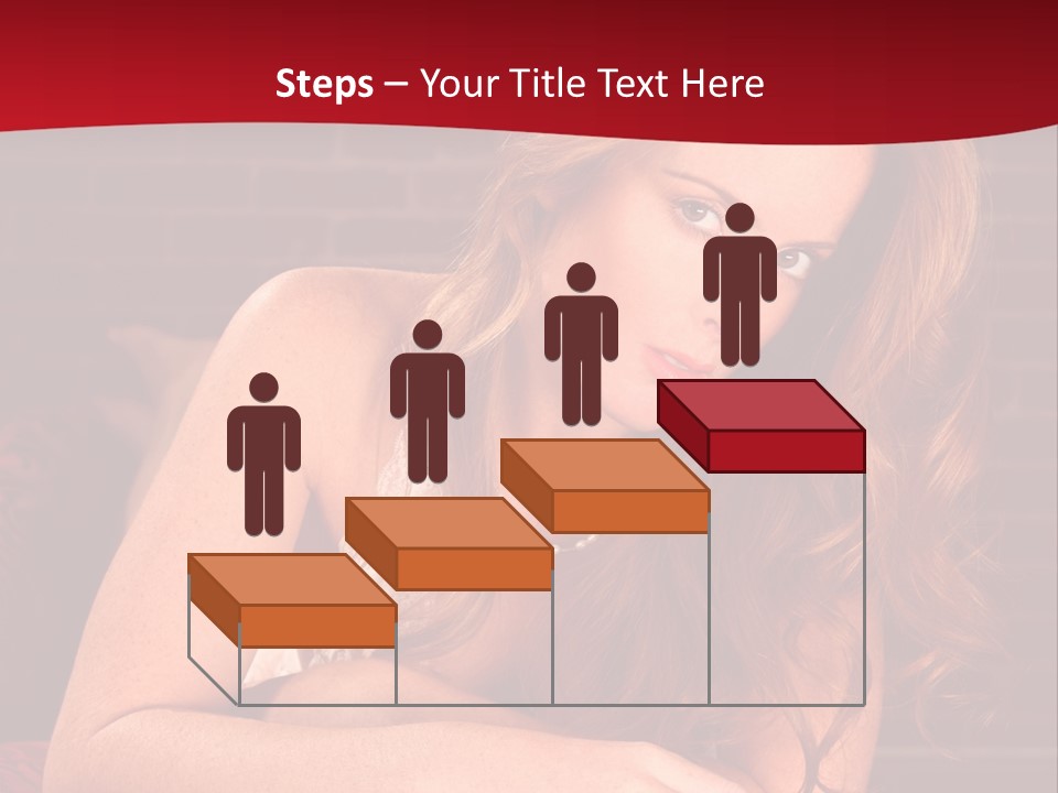 Young Boudoir Blonde PowerPoint Template