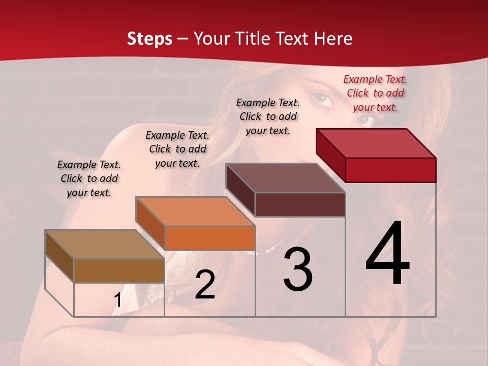 Young Boudoir Blonde PowerPoint Template