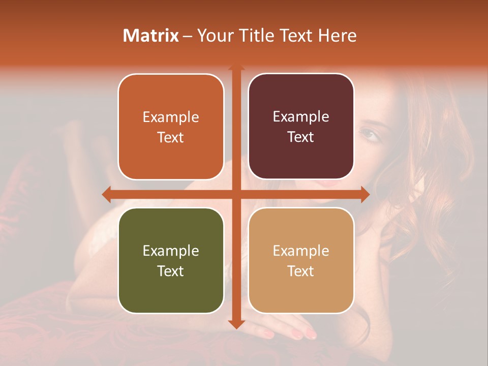 Lingerie Body Blonde PowerPoint Template