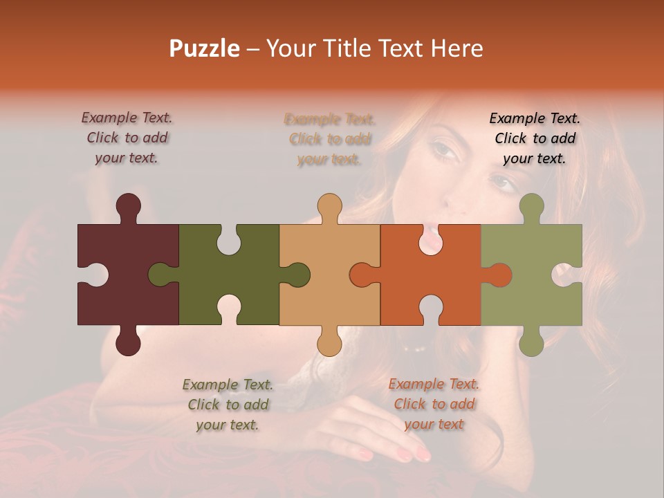 Lingerie Body Blonde PowerPoint Template