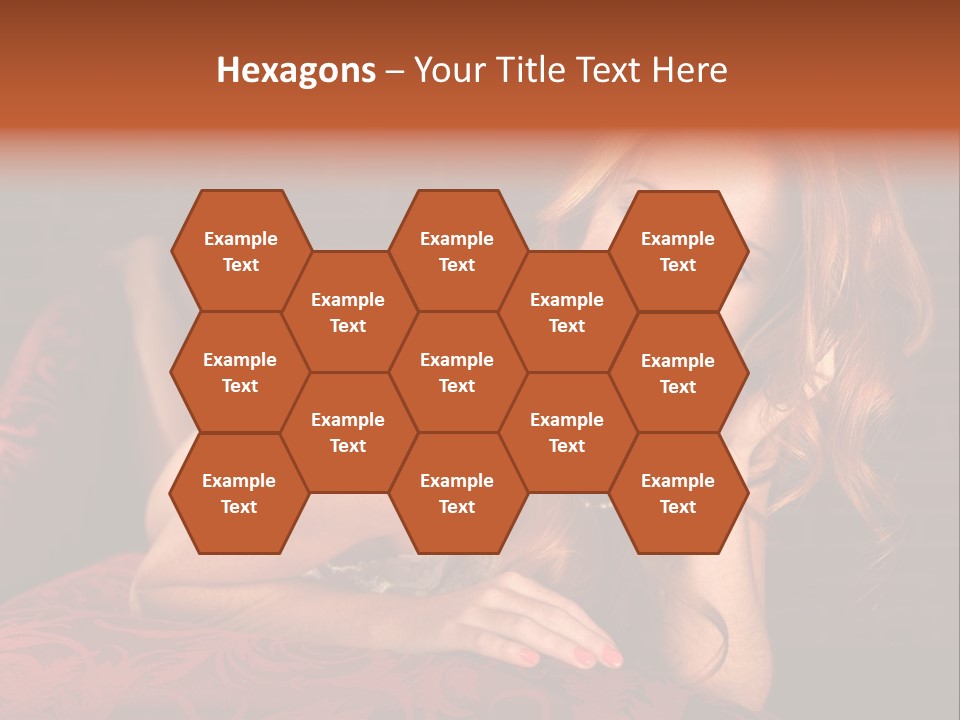 Lingerie Body Blonde PowerPoint Template