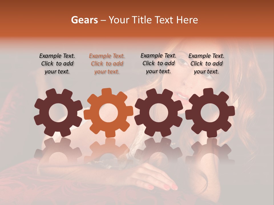 Lingerie Body Blonde PowerPoint Template