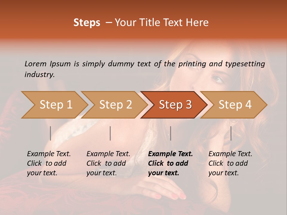 Lingerie Body Blonde PowerPoint Template