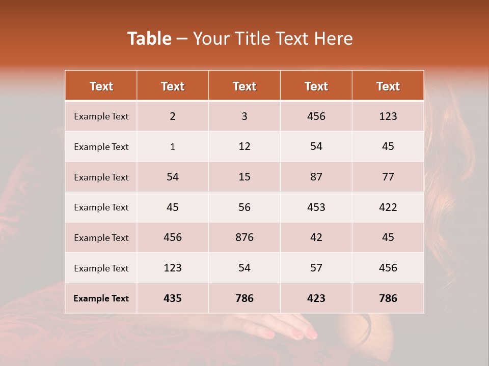 Lingerie Body Blonde PowerPoint Template