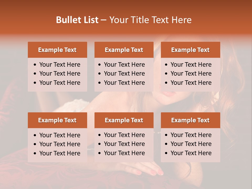 Lingerie Body Blonde PowerPoint Template