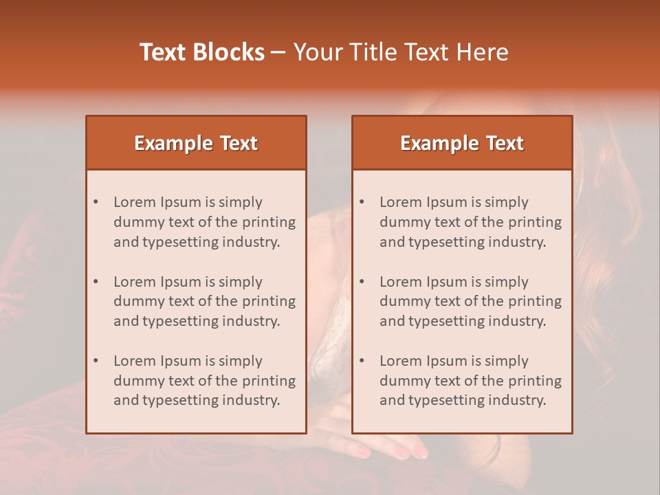 Lingerie Body Blonde PowerPoint Template