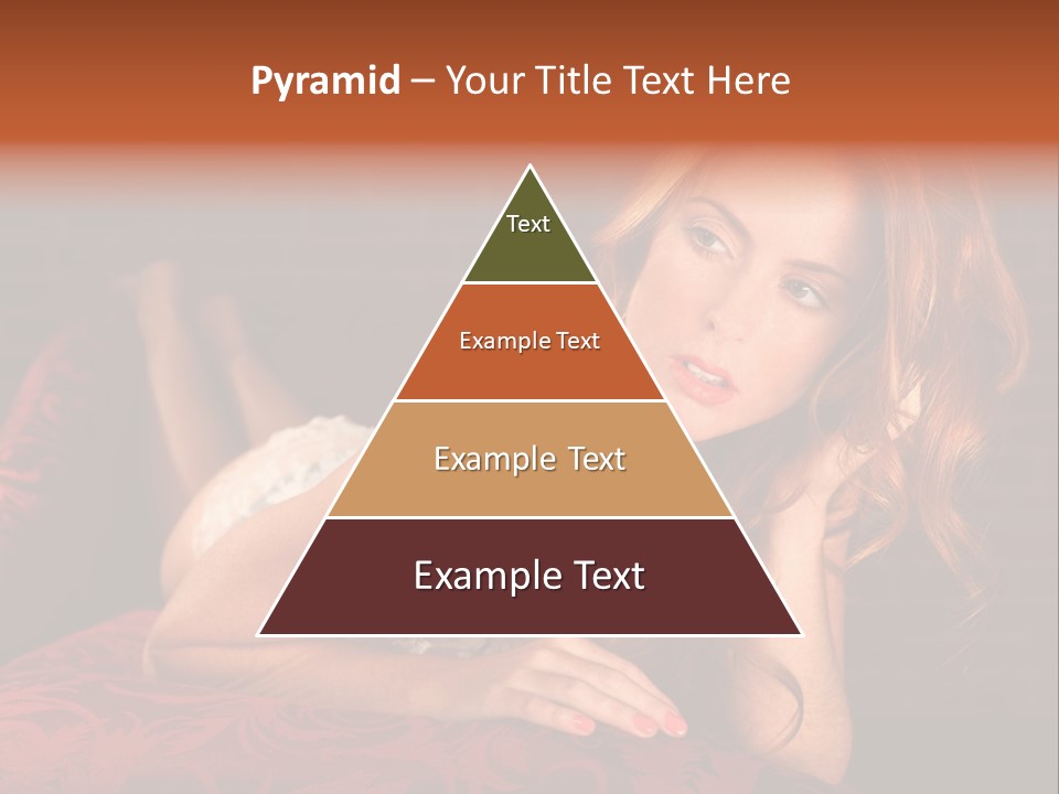 Lingerie Body Blonde PowerPoint Template