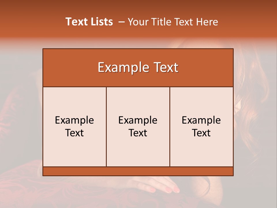 Lingerie Body Blonde PowerPoint Template