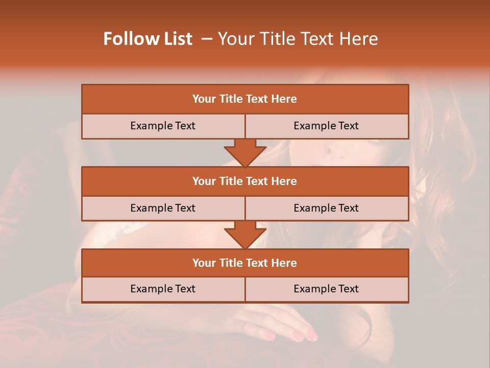 Lingerie Body Blonde PowerPoint Template