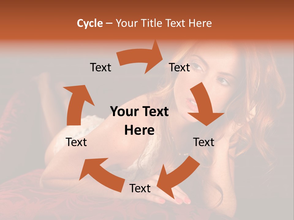 Lingerie Body Blonde PowerPoint Template