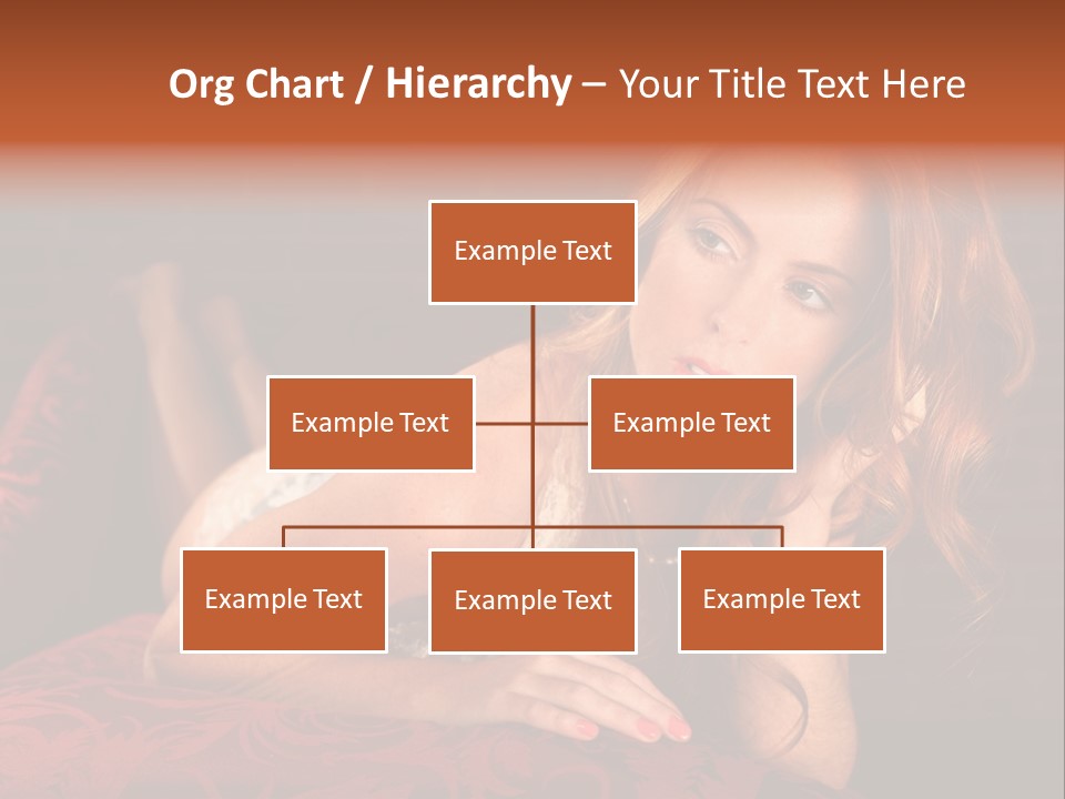 Lingerie Body Blonde PowerPoint Template