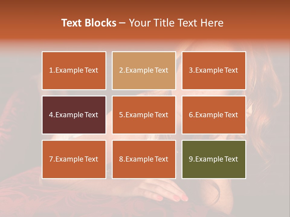 Lingerie Body Blonde PowerPoint Template