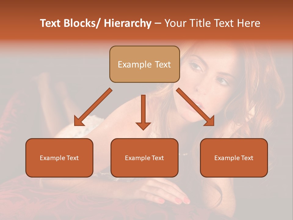 Lingerie Body Blonde PowerPoint Template