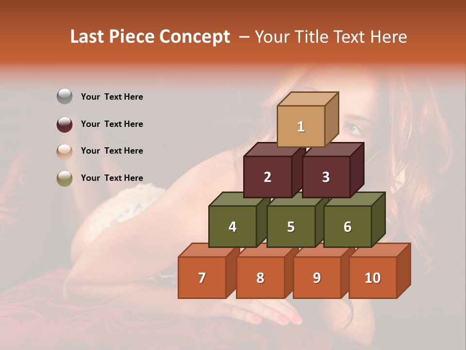 Lingerie Body Blonde PowerPoint Template