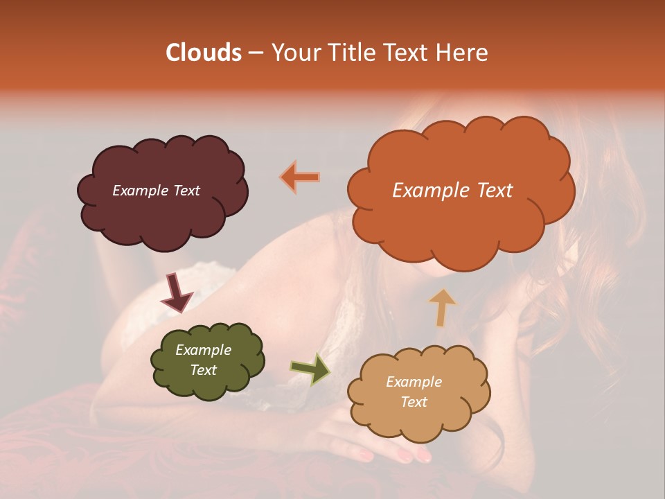 Lingerie Body Blonde PowerPoint Template