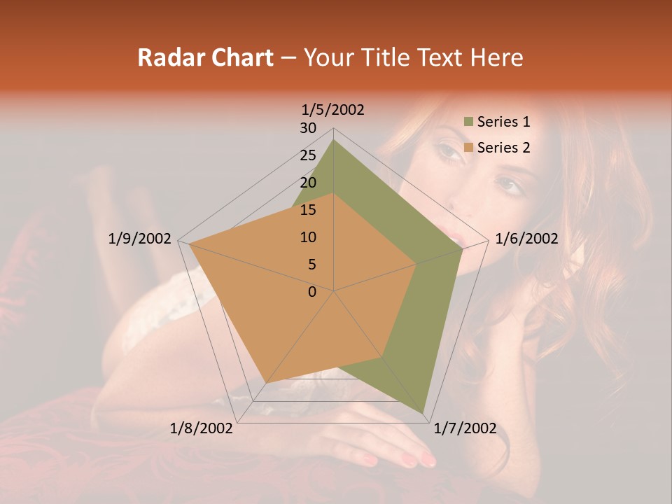 Lingerie Body Blonde PowerPoint Template