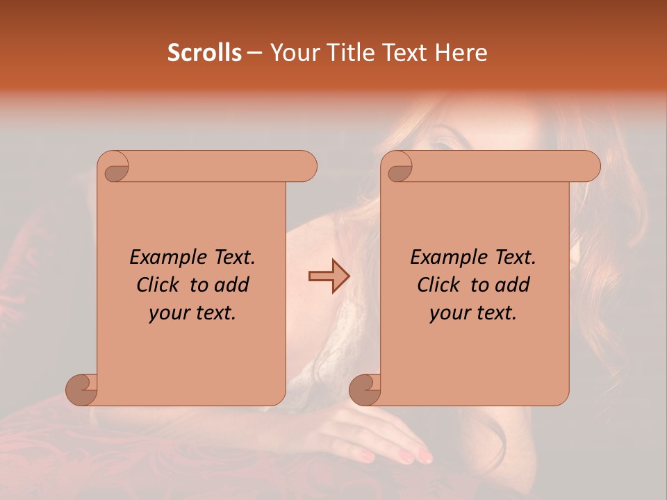 Lingerie Body Blonde PowerPoint Template