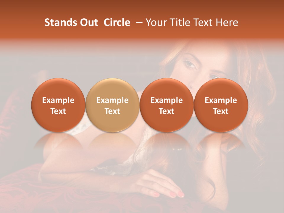 Lingerie Body Blonde PowerPoint Template