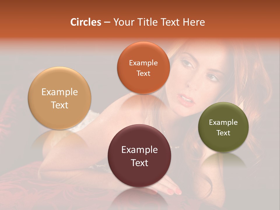 Lingerie Body Blonde PowerPoint Template